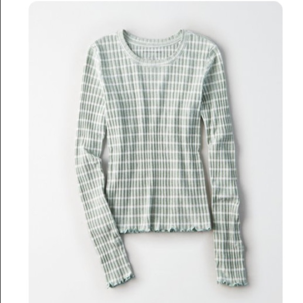 striped american eagle tee